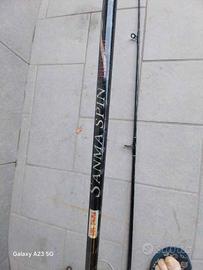 Canna pesca spinning con mulinello