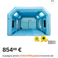 Cabina di Verniciatura Gonfiabile 8,5x4,6x3 m