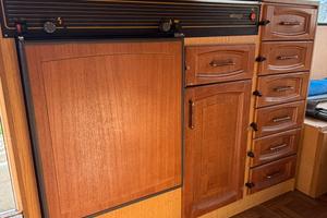 Blocco cucina lavello frigo per camper e roulotte