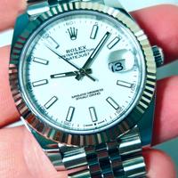 Rolex DJ 41 bianco 126334 jubilee 2025 like new 