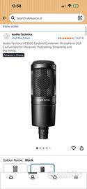 Microfono audiotecnica at2020
