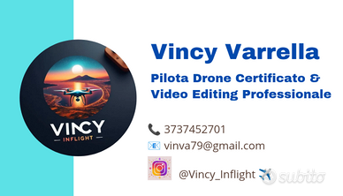 Foto e Video con Drone. Editing e Post-Produzione
