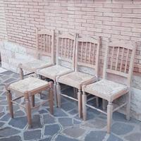 Sedie da cucina DEL TONGO 4 pezzi + sgabello