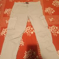 Pantalone uomo grigio con tasconi tg 46