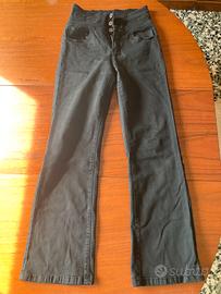 Jeans donna neri a vita alta - Taglia M.