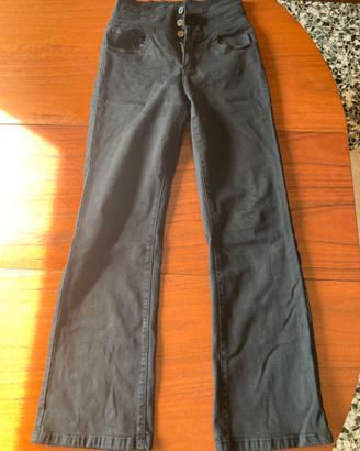 Jeans donna neri a vita alta - Taglia M.