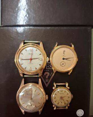 lotto 4 "teste" orologi vintage