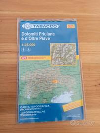 Carta Tabacco 021 Dolomiti Friulane e d'oltre Piav