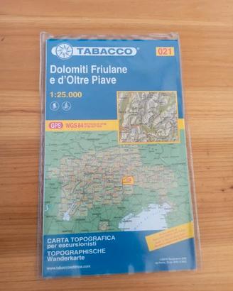 Carta Tabacco 021 Dolomiti Friulane e d'oltre Piav