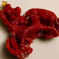 Pendente in Corallo rosso Moro