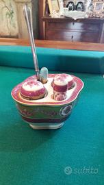 Raro Set da Scrittoio Completo in Porcellana e Or