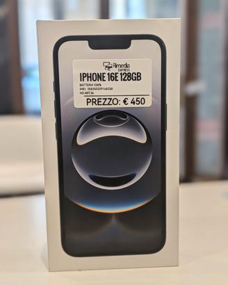 iPhone 16e 128GB nero usato garanzia 