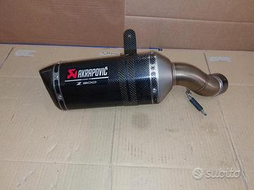 terminale di scarico akrapovic paracalore z900