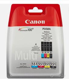 cartucce canon  551 originali  multipack