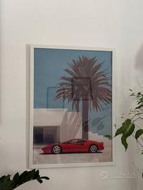 Poster in vinile con cornice