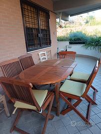 tavolo in legno da esterno