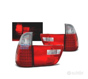 FANALI BMW X5 E53 99-03 LED ROSSO CROMATO