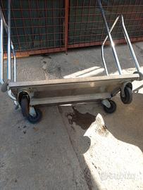 carrello appendi abiti in acciaio
