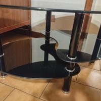 tavolino design da salotto TV lounge vetro