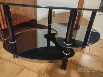tavolino design da salotto TV lounge vetro