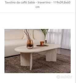 Tavolino da salotto travertino