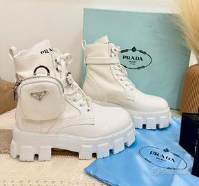 Stivale Prada Milano Bianco