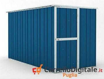 deposito attrezzi giardino 175x307cm 5,4mq blu