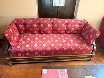 Divano letto stile Impero a sponde smontabili