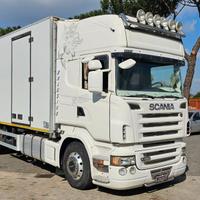 SCANIA R380 3ASSI FRIGO MT8.10+SPONDA 15QLI EURO