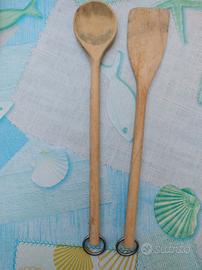 Set di posate vintage in legno Foppapedretti