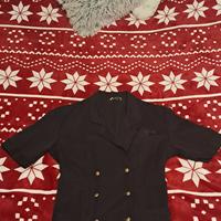 Blazer vintage sartoriale nero taglia M Ferrone 