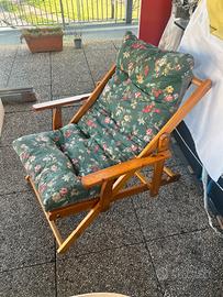 SEDIA SDRAIO IN LEGNO