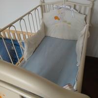 lettino bambino legno massello e ferro