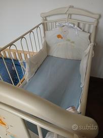 lettino bambino legno massello e ferro