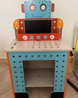 Banco da lavoro attrezzi meccanico in legno