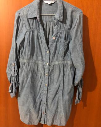 Camicia lunga Tally Weijl celeste