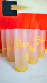 5 bicchieri ICE giallo anni 90 