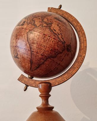 Mappamondo vintage in legno stile "Antico Mondo" 