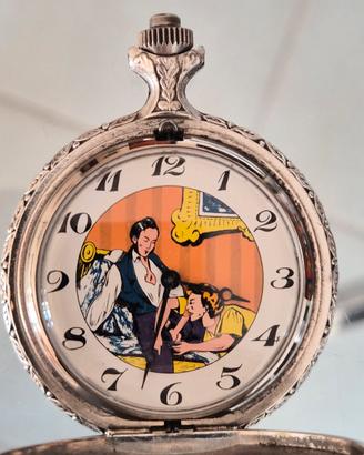 Orologio con quadrante dipinto a mano 