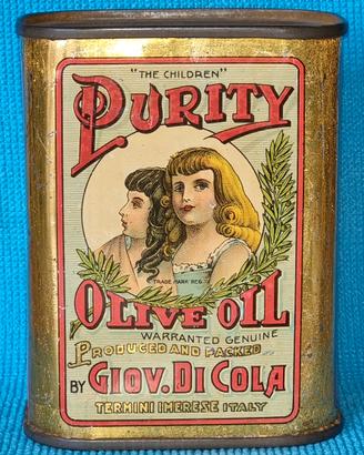 Latta anni '20 Purity Olive Oil G. Di Cola
