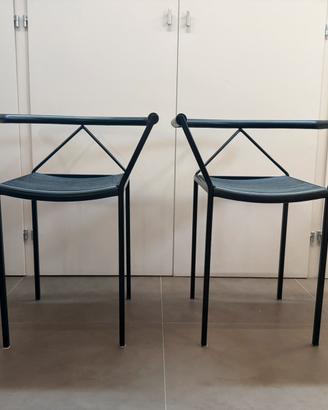 4 Poltroncine ZEUS originali con braccioli 1984