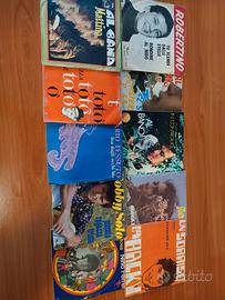 lotto 10 dischi in vinile 45 giri 