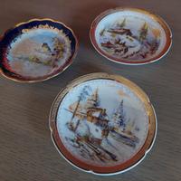 3 piattini collezione Limoges Prevot e La Seyine
