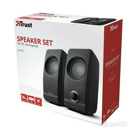 Trust remo speaker 2.0 casse pc audio set altoparl