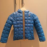 Piumino K-way blu/bianco reversibile bambina
