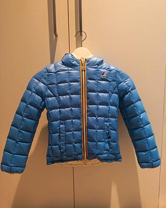 Piumino K-way blu/bianco reversibile bambina