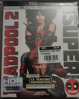 DVD Bluray 4k Deadpool Special Edition 