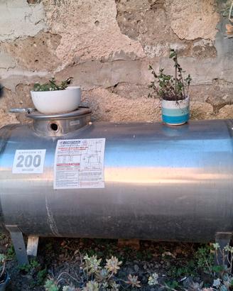 Serbatoio acciaio 200 litri