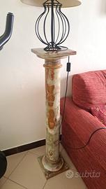 Pregiata colonna in Onice/Marmo h 100 cm
