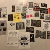 Collezione rarissimi Flyers band heavy metal